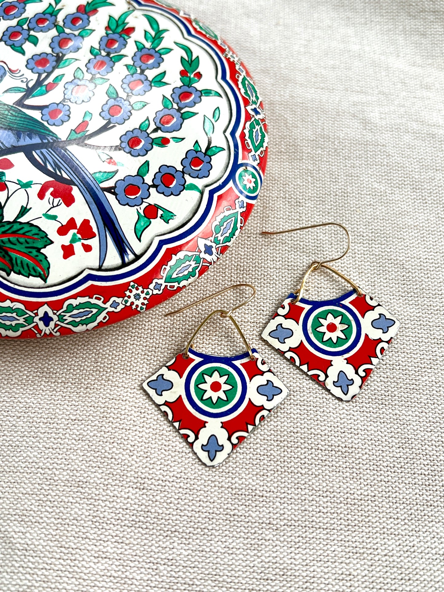 St. Augustine Collection - Cutout Tile Earrings