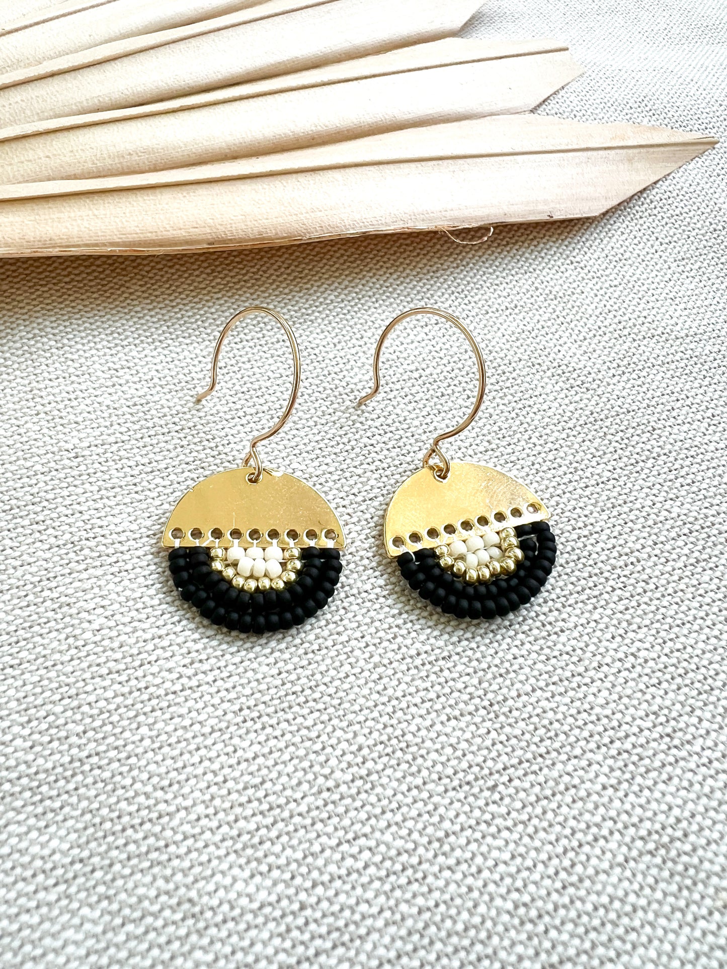 Half Circle Handwoven Earrings