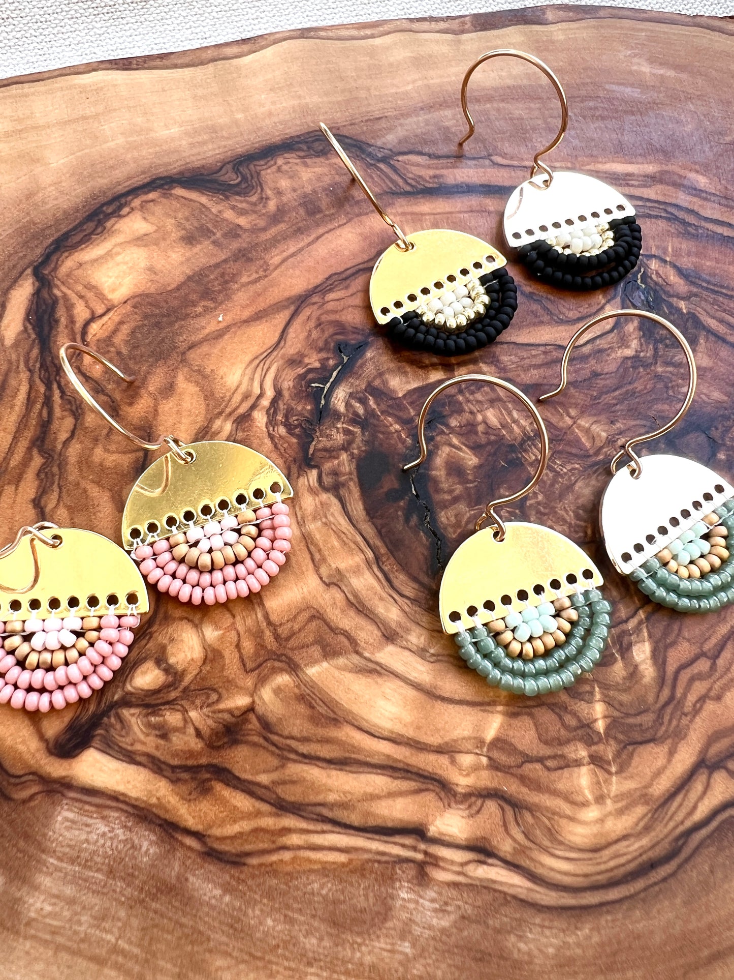 Half Circle Handwoven Earrings