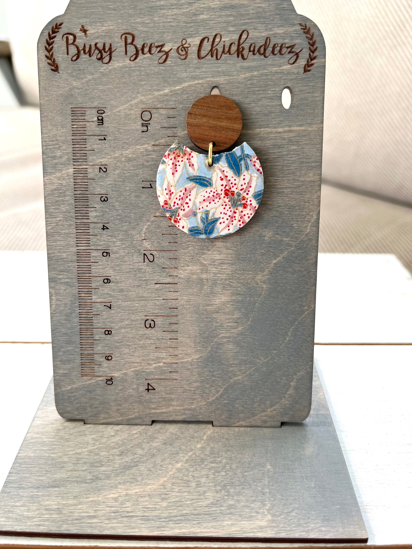Stargazer Lilly Chiyogami Earrings