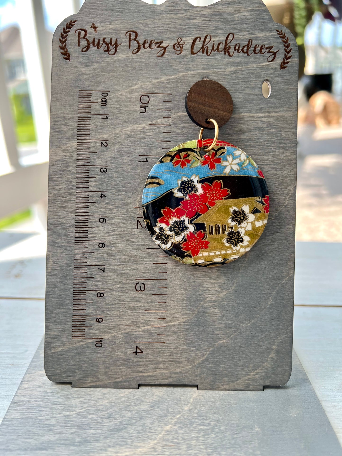 Chinoiserie Chiyogami Earrings