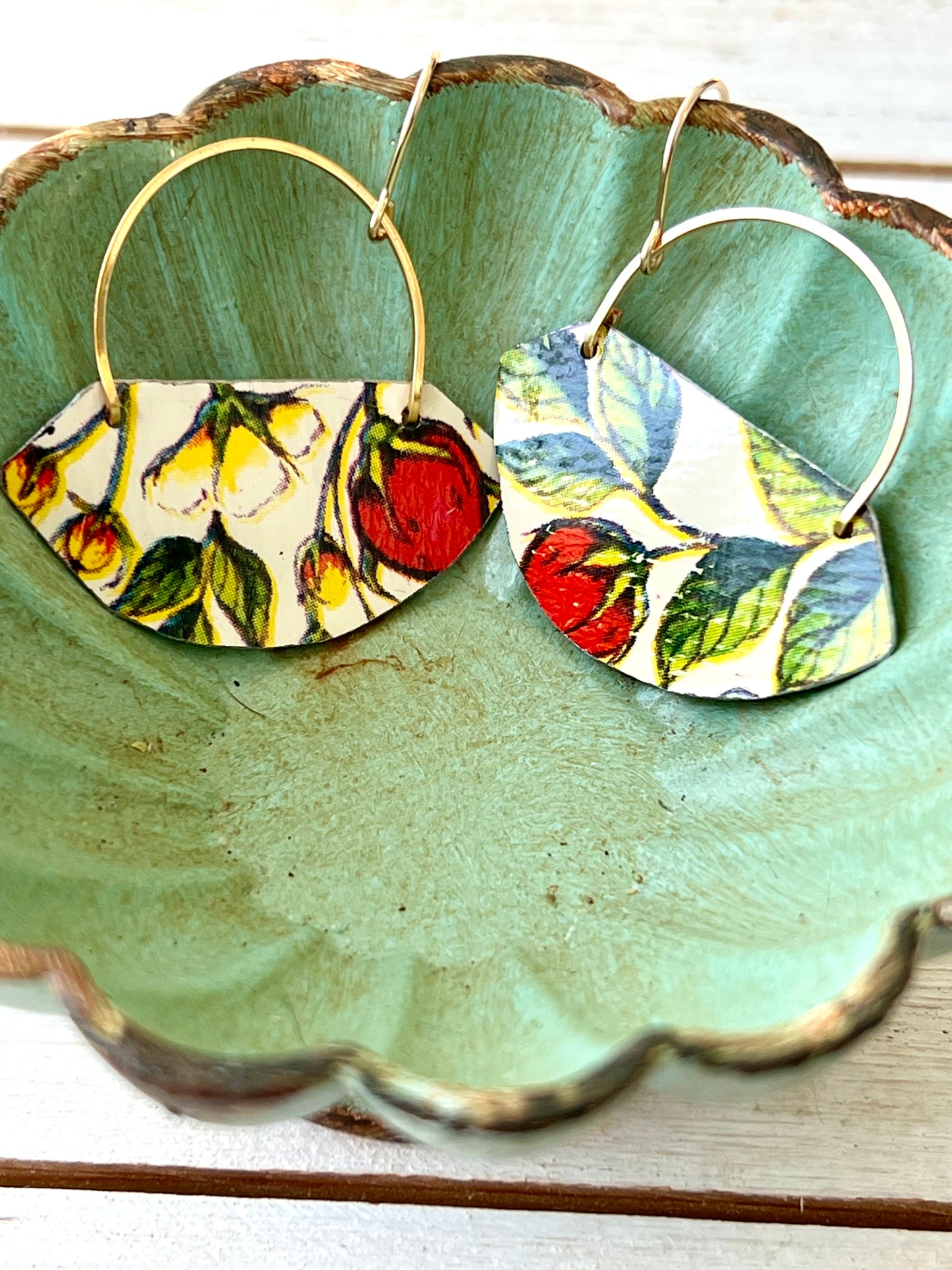 Strawberry Fields Collection - Fan Earrings