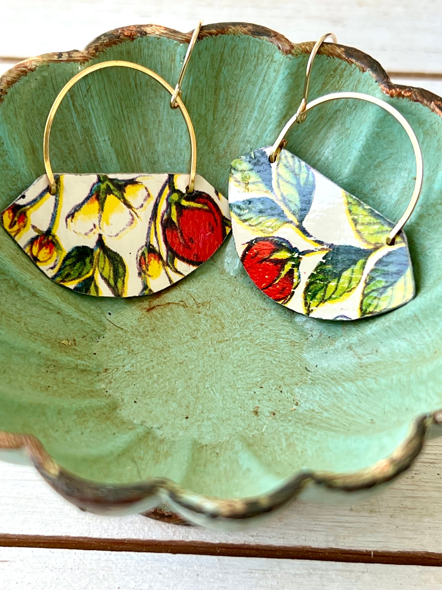 Strawberry Fields Collection - Fan Earrings