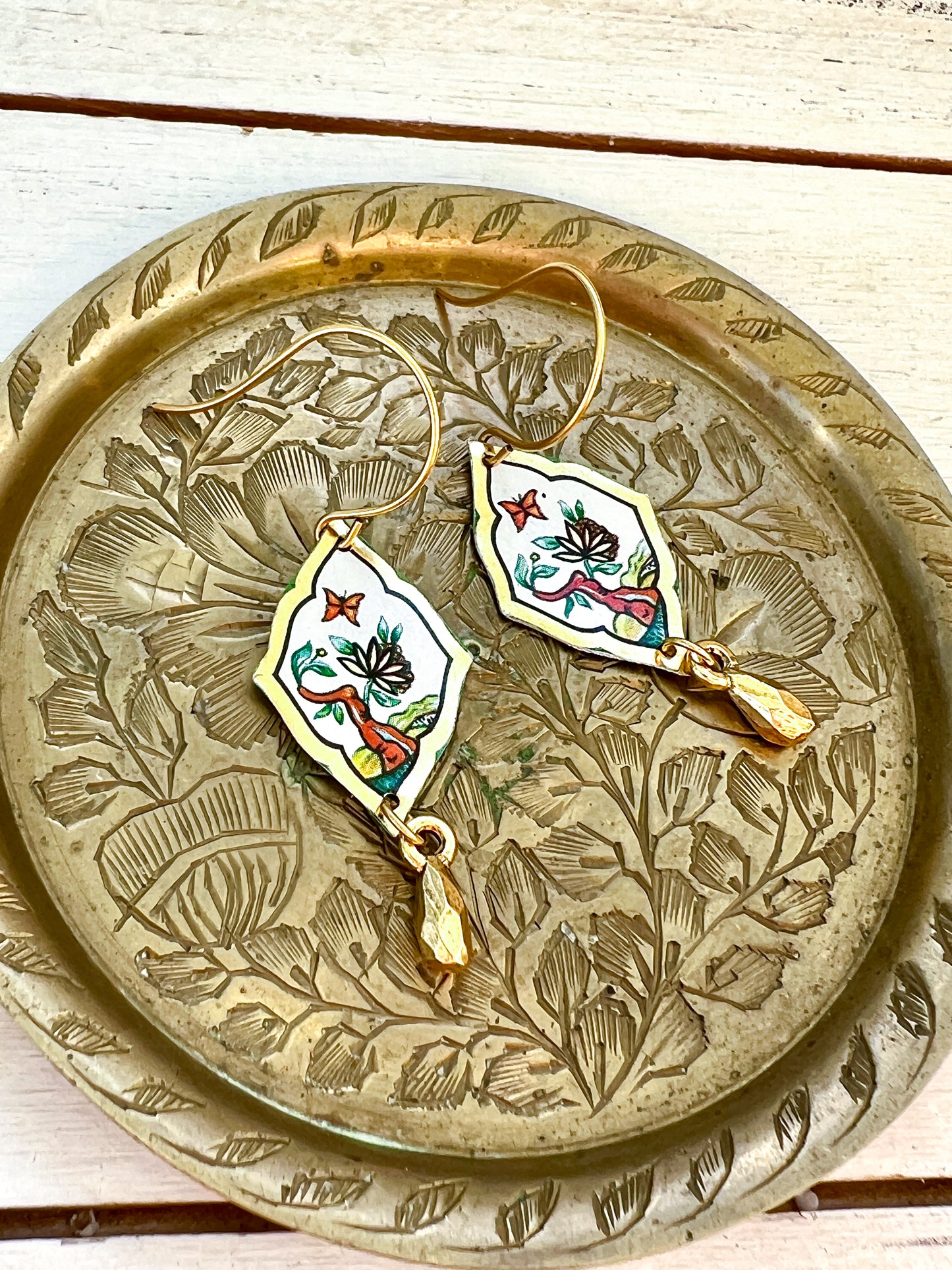 Spring Splendor Diamond Drop Earrings