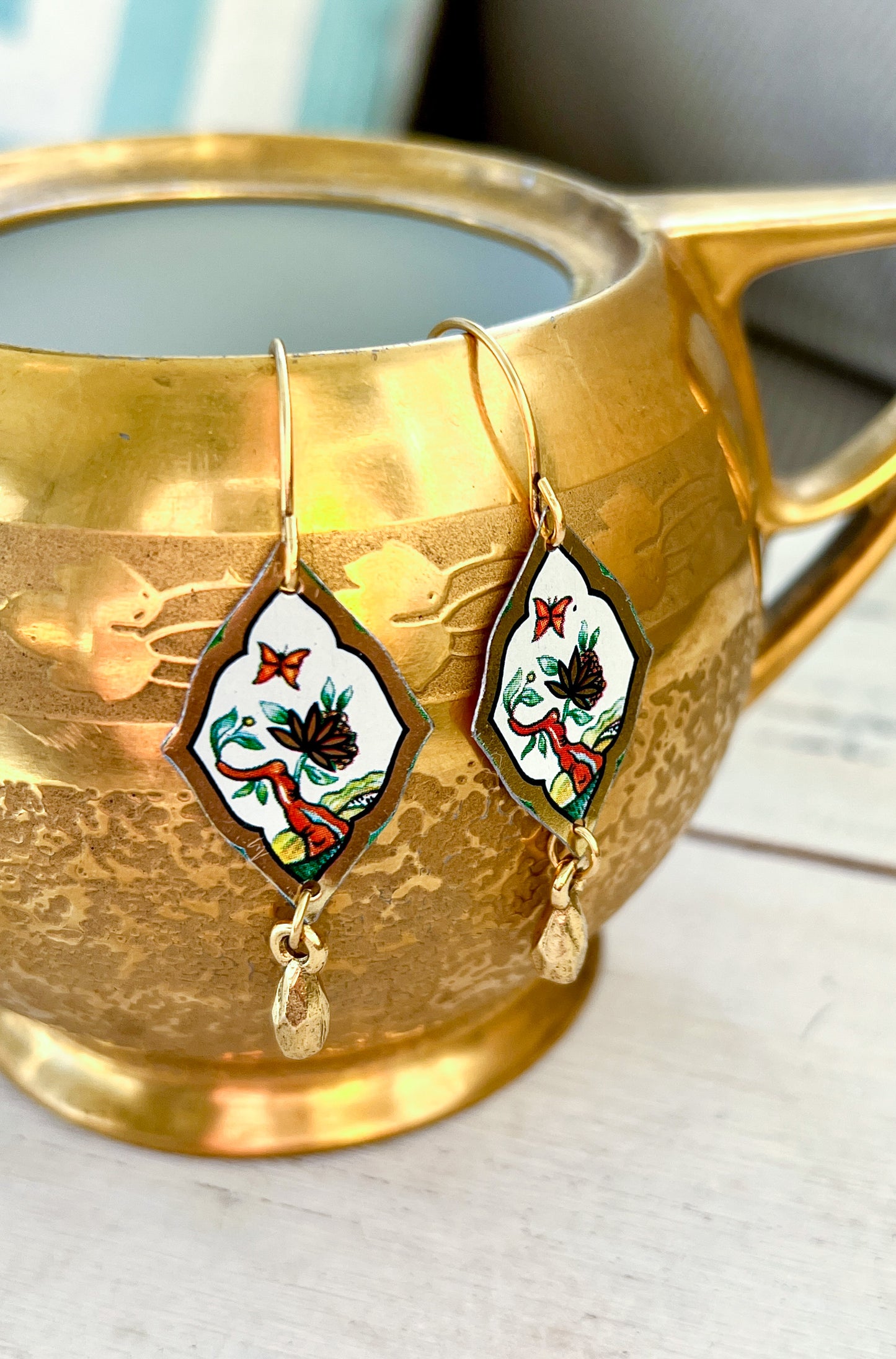 Spring Splendor Diamond Drop Earrings