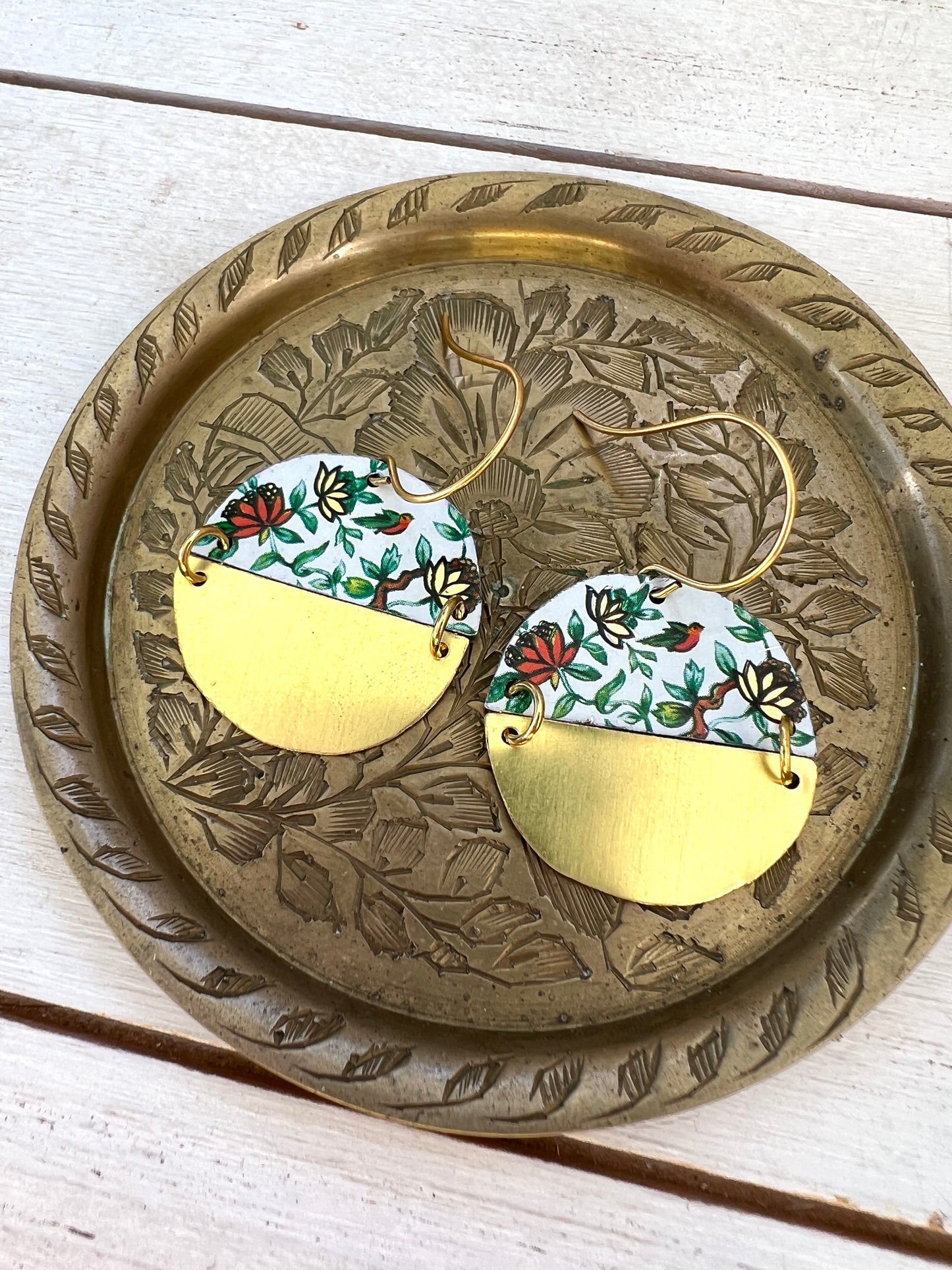 Spring Splendor Split Circle Earrings