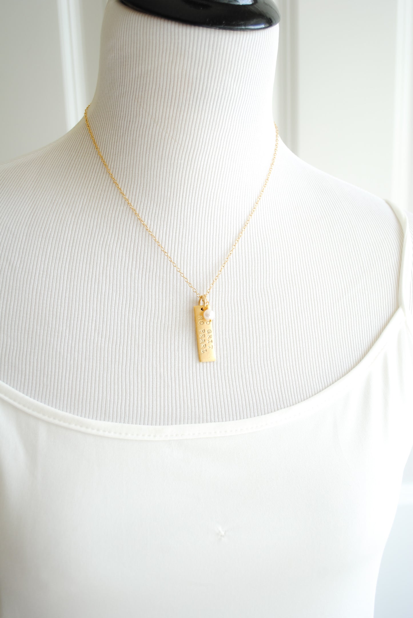 No Grit No Pearl Necklace - Gold or Silver