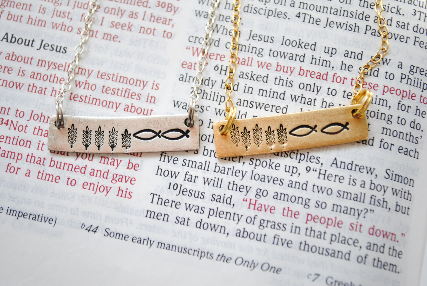 Five Loaves and Two Fish - Lord Multiply - John 6 Necklace