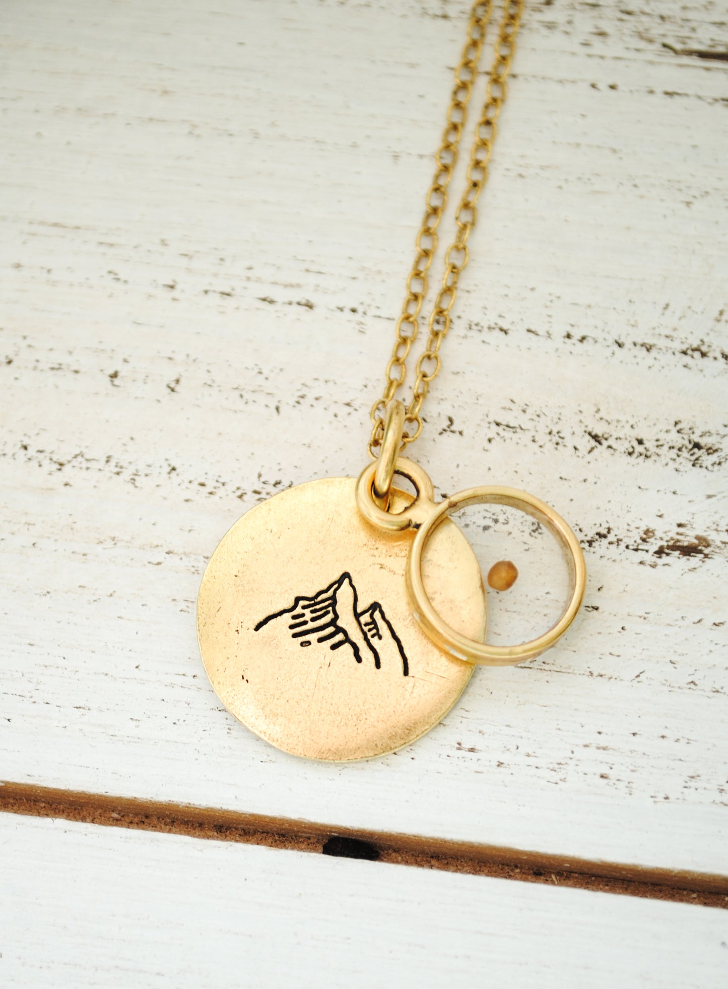 Faith can move mountains - Faith Necklace - Mountain Necklace, Mustard Seed Necklace, Christian Jewelry, Baptism, Confirmation
