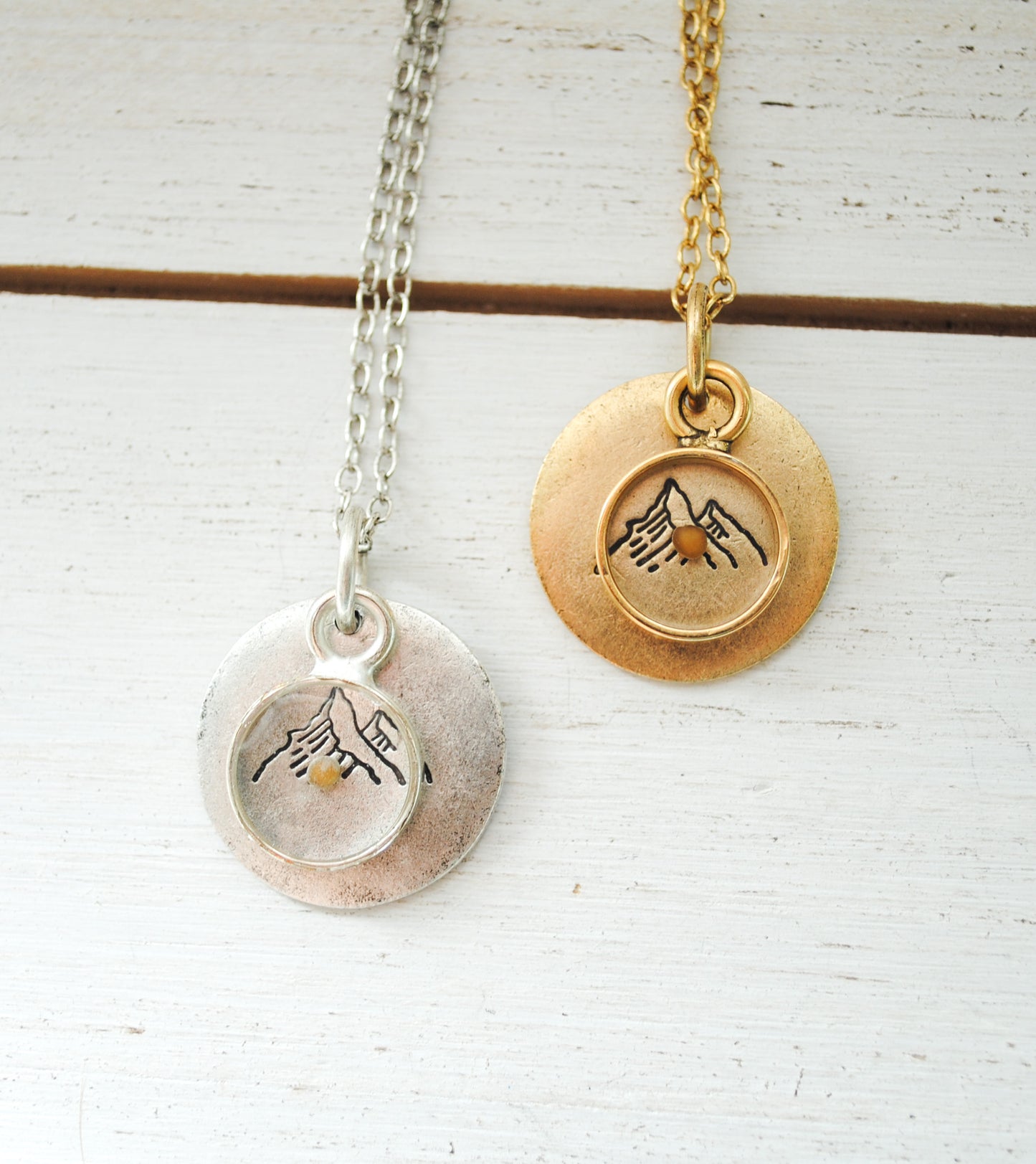 Faith can move mountains - Faith Necklace - Mountain Necklace, Mustard Seed Necklace, Christian Jewelry, Baptism, Confirmation