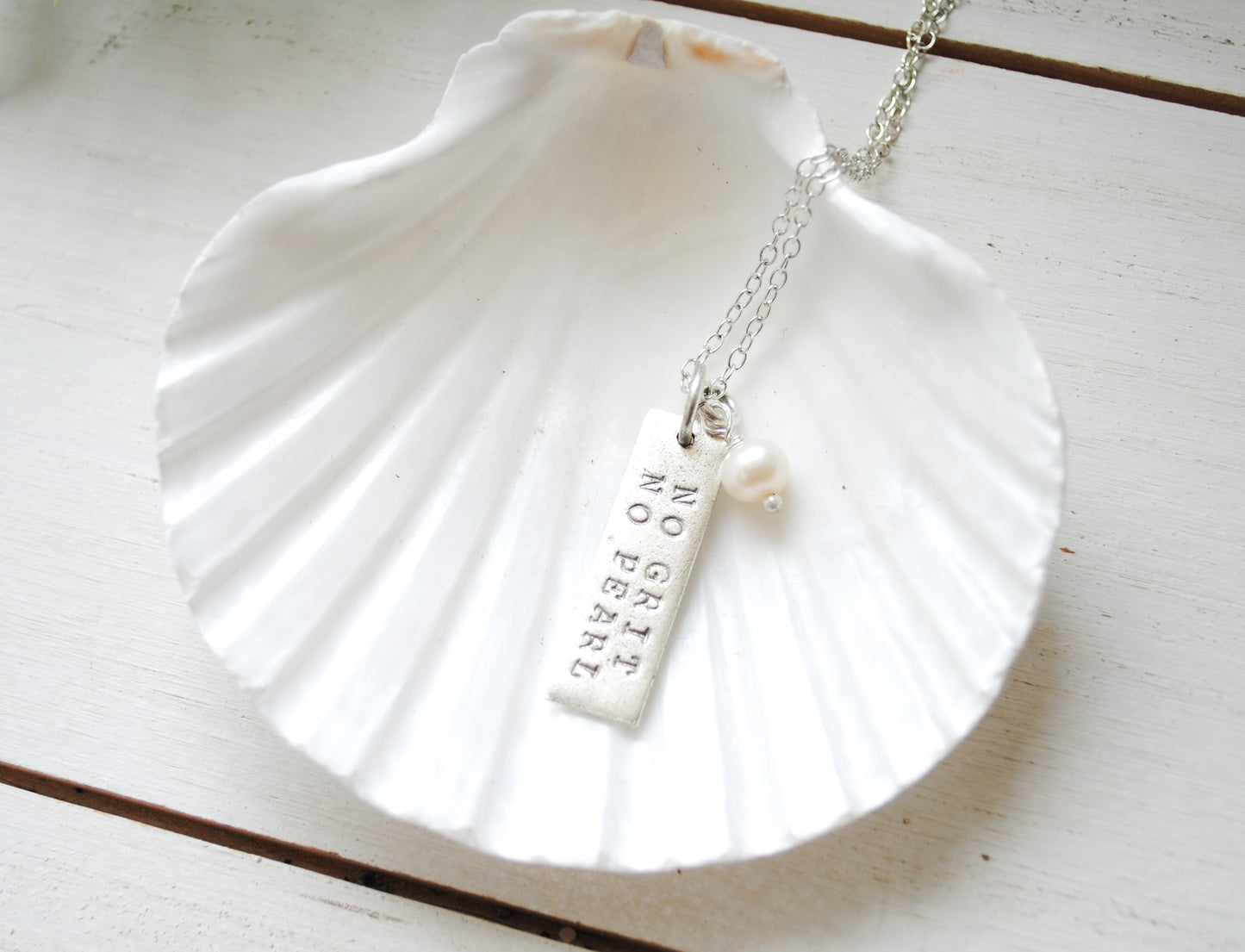 No Grit No Pearl Necklace - Gold or Silver