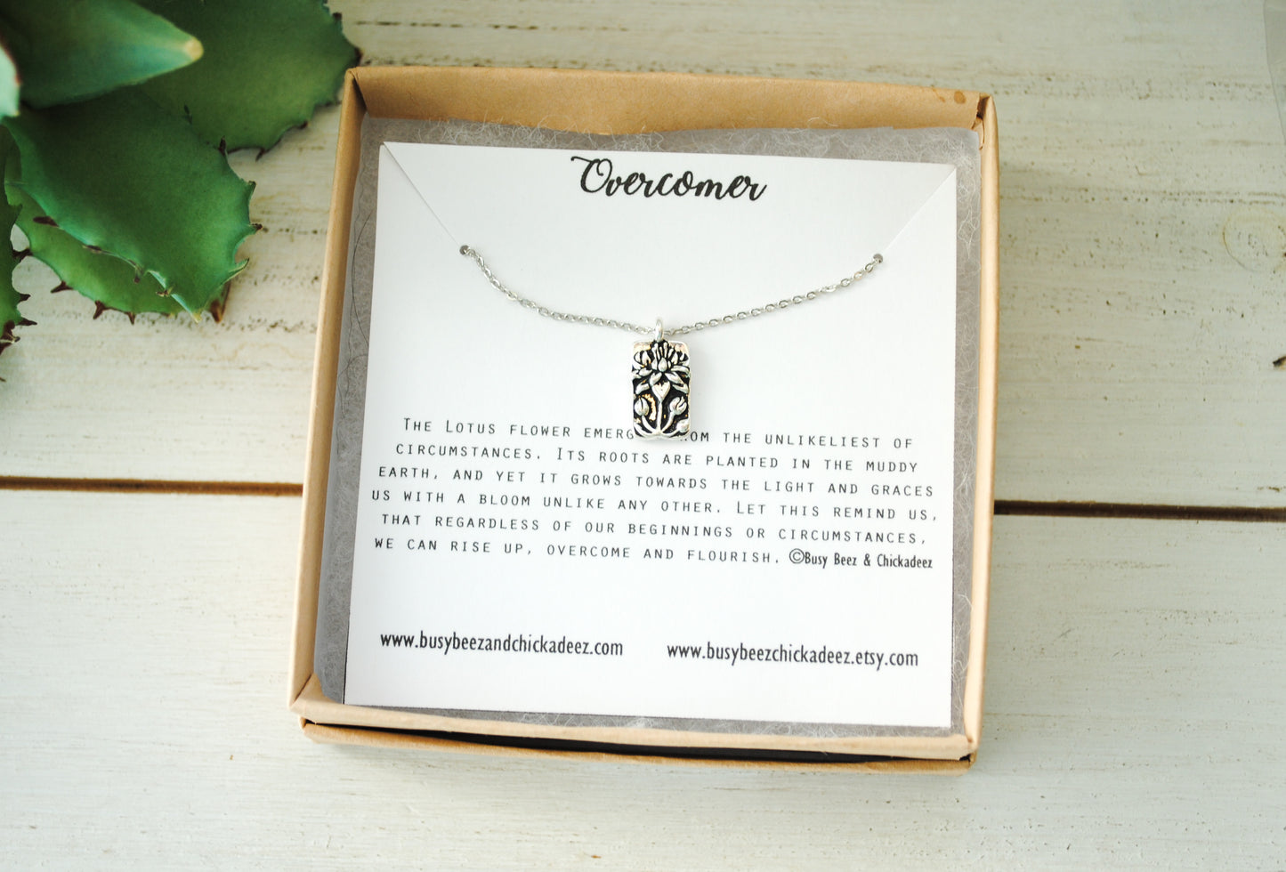 Lotus Flower Necklace - Overcomer
