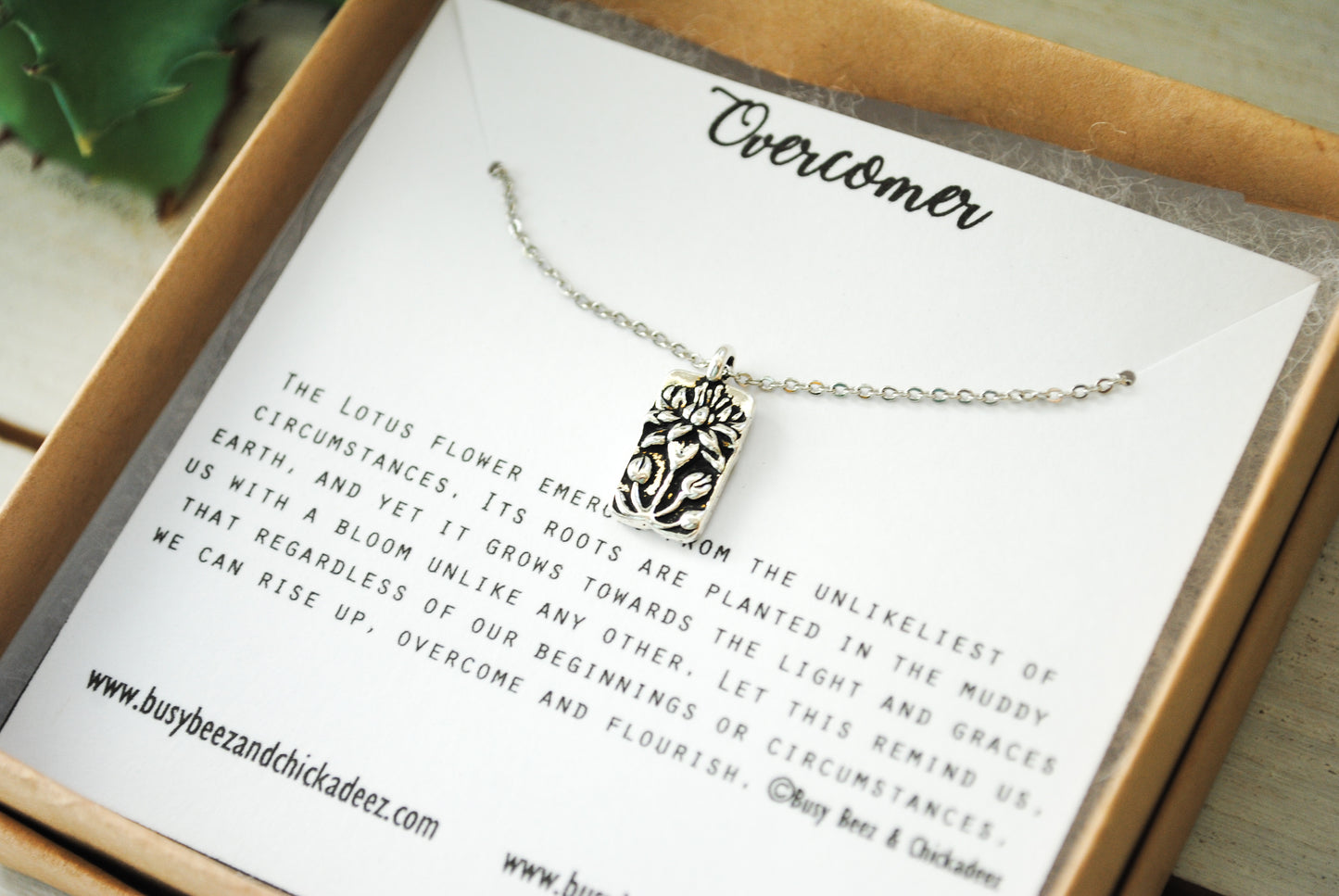 Lotus Flower Necklace - Overcomer