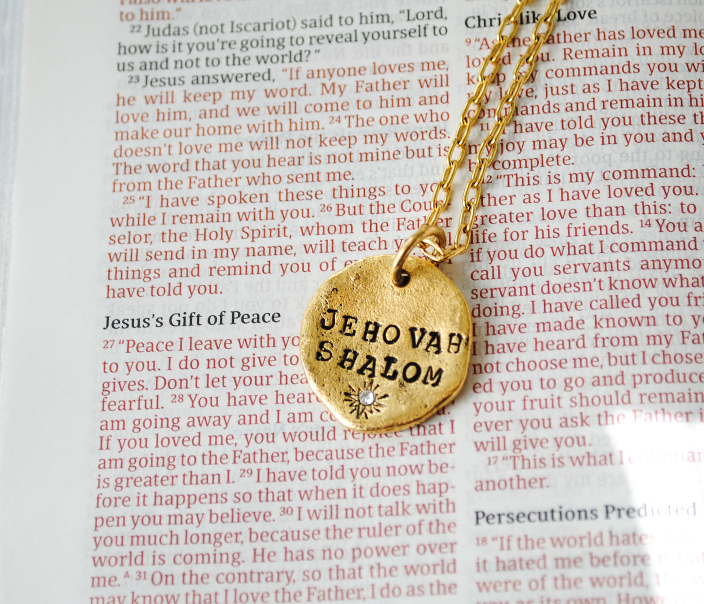 Jehovah Shalom Necklace - The Lord is Peace