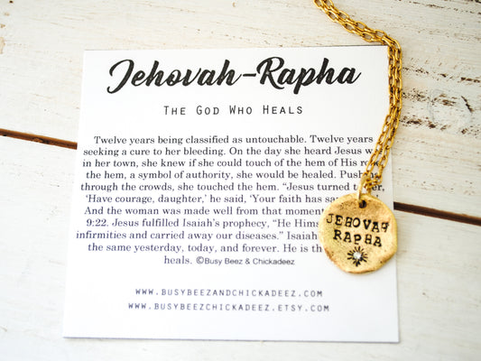 Jehovah Rapha Necklace - The God Who Heals