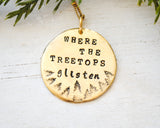 White Christmas - Christmas Necklace - Where the treetops glisten