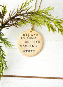 Christmas Necklace - O Holy Night, Holiday Jewelry, Christmas Necklace