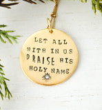 Christmas Necklace - O Holy Night, Holiday Jewelry, Christmas Necklace