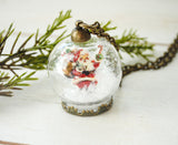 Vintage Santa Snow Globe Large