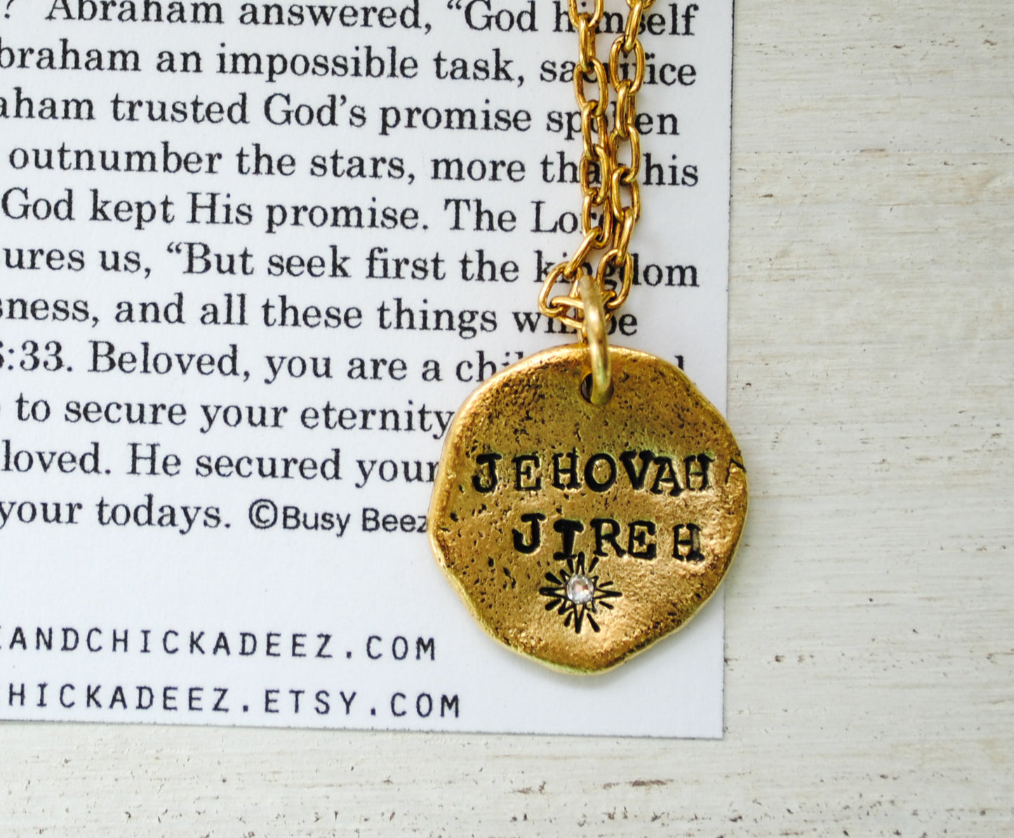 Jehovah Jireh Necklace - The Lord Will Provide