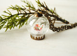 Mini Santa Snow Globe Necklace