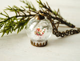 Mini Santa Snow Globe Necklace