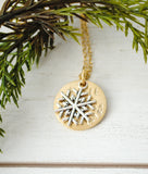 I fall asleep counting my blessings - White Christmas - Christmas Necklace