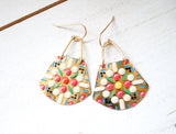 Fiesta Collection Round Trapezoid Earrings