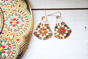 Fiesta Collection Round Trapezoid Earrings