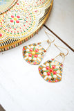 Fiesta Collection Round Trapezoid Earrings