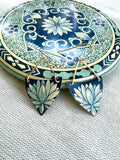 St. Augustine Blue Collection - Shield Earrings