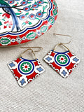 St. Augustine Collection - Cutout Tile Earrings