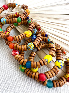 Colorful Fair Trade Glass Bead Bracelet