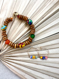 Colorful Fair Trade Glass Bead Bracelet