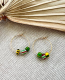 Fair Trade Ghana Bead Hoops