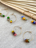 Fair Trade Ghana Bead Hoops