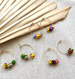 Fair Trade Ghana Bead Hoops