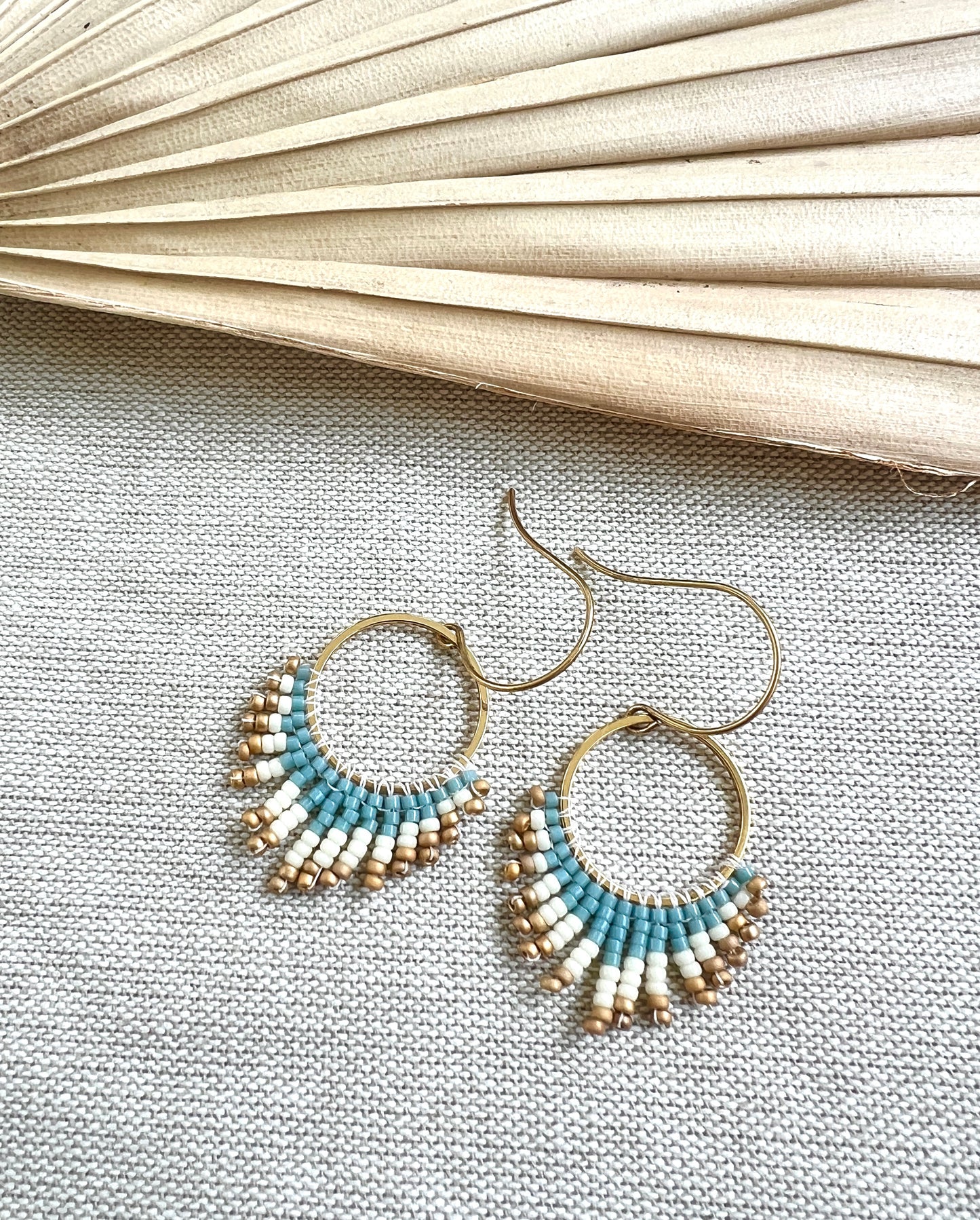 Hand Woven Sunburst Earrings