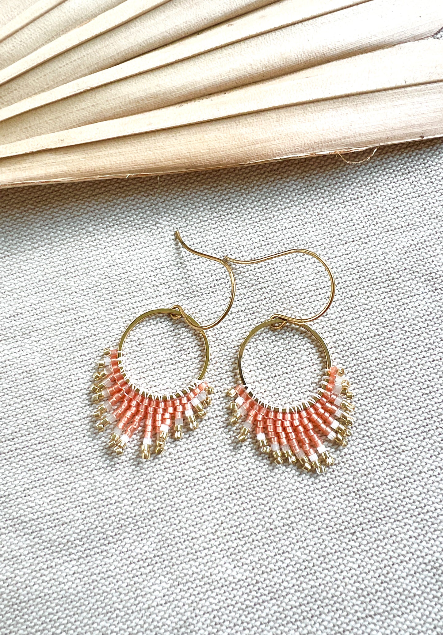 Hand Woven Sunburst Earrings