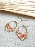 Hand Woven Sunburst Earrings