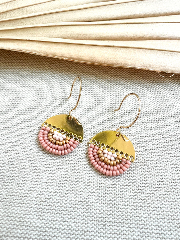 Half Circle Handwoven Earrings