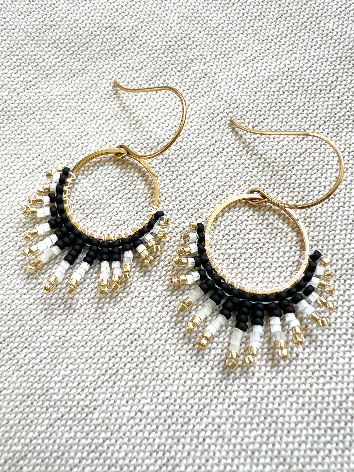 Hand Woven Sunburst Earrings