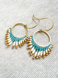 Hand Woven Sunburst Earrings