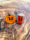 Pumpkin Spice Stud Earrings