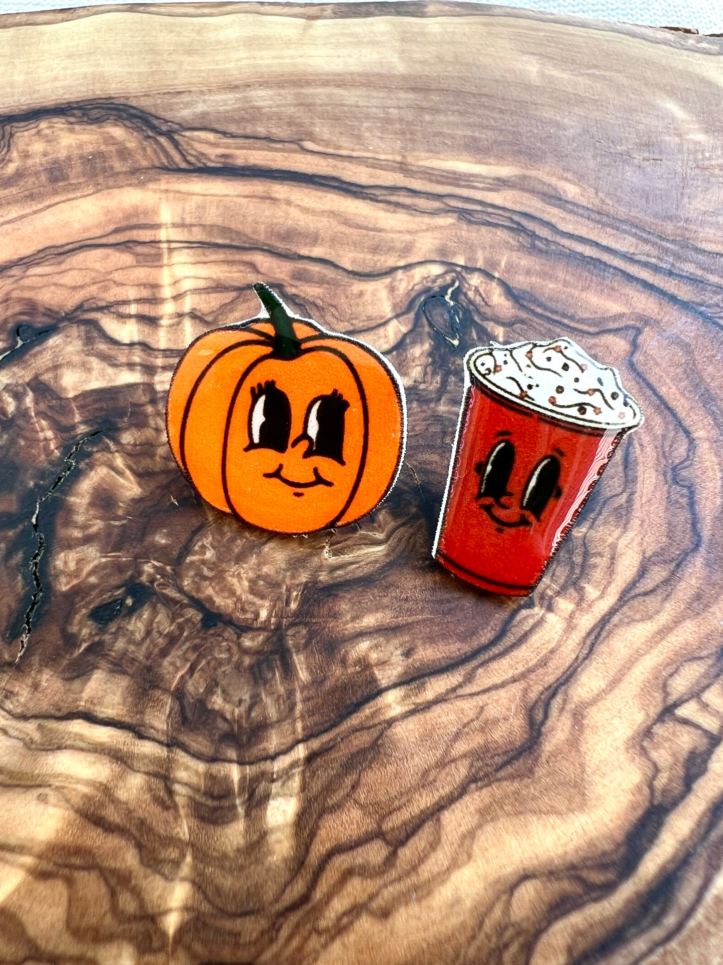 Pumpkin Spice Stud Earrings