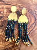 North Star Big Dipper Hand Woven FringeEarrings