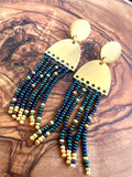 North Star Big Dipper Hand Woven FringeEarrings