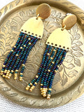 North Star Big Dipper Hand Woven FringeEarrings