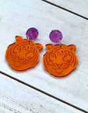 Tiger Mirrored Acrylic Earrings