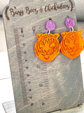 Tiger Mirrored Acrylic Earrings